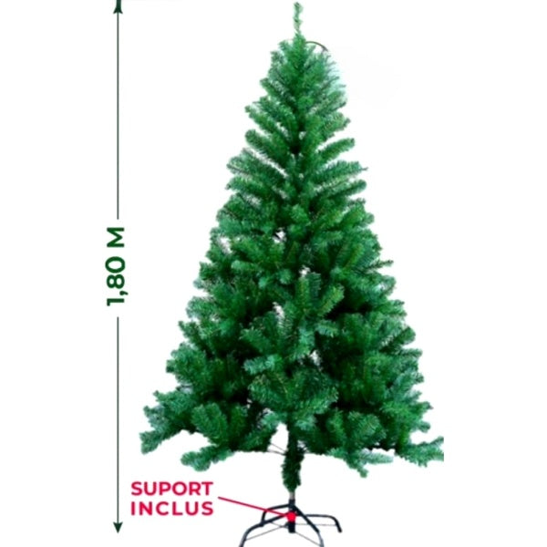 Brad de Craciun 180cm + Set complet accesorii pentru impodobit