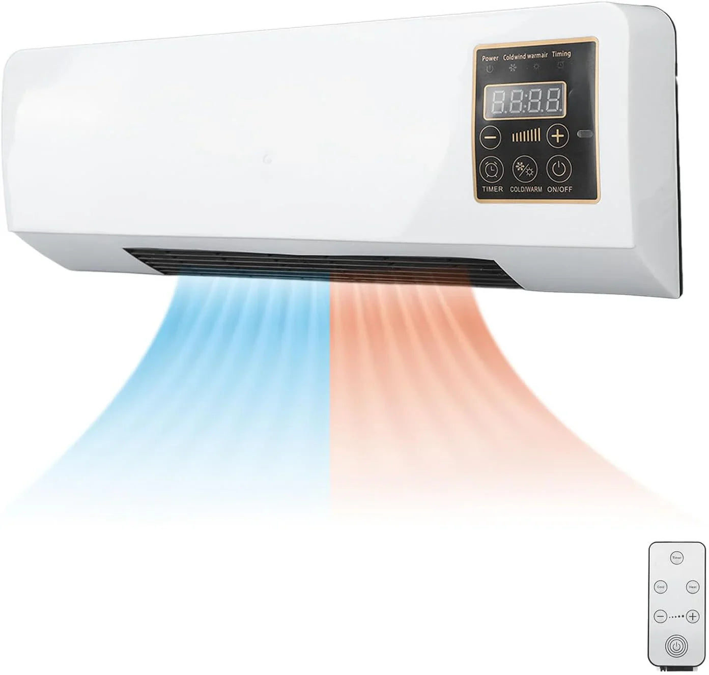 Aer Conditionat cu ventilator 2 in 1, Rece/Cald, 16 - 40 grade, 1800W, cu telecomanda, Alb