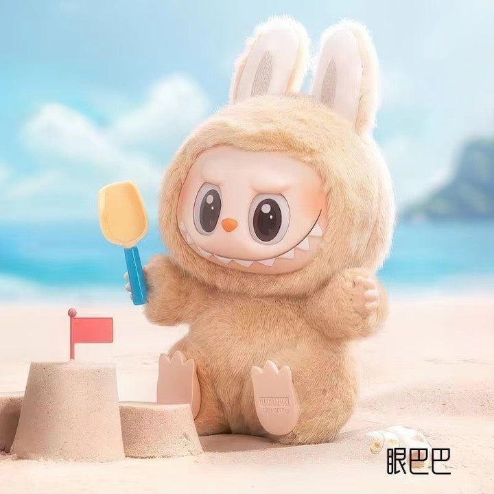 Jucarie din plus Labubu Macaron, moale si confortabila, set pentru scoala