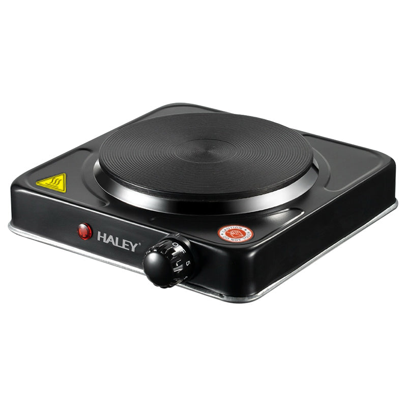 Plită Electrică HALEY cu 1 Zonă de Gătit – 1000W, Timer, Protecție la Supraîncălzire, Design Compact din Oțel Inoxidabil