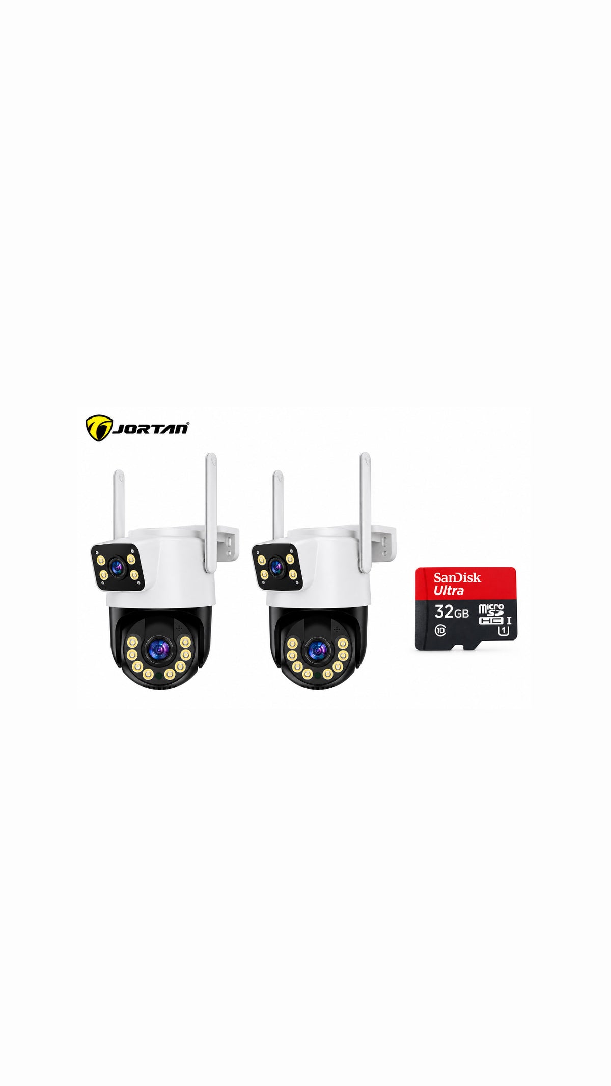 X2 Camere de Supraveghere JORTAN , Smart IP , Card 32GB CADOU
