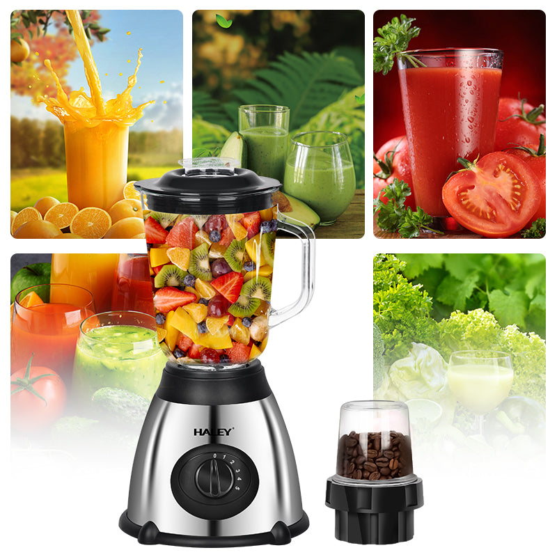 Blender Multifuncțional HALEY 1200W, Capacitate 1.5L, Motor Puternic 7025, Design Compact și Versatil