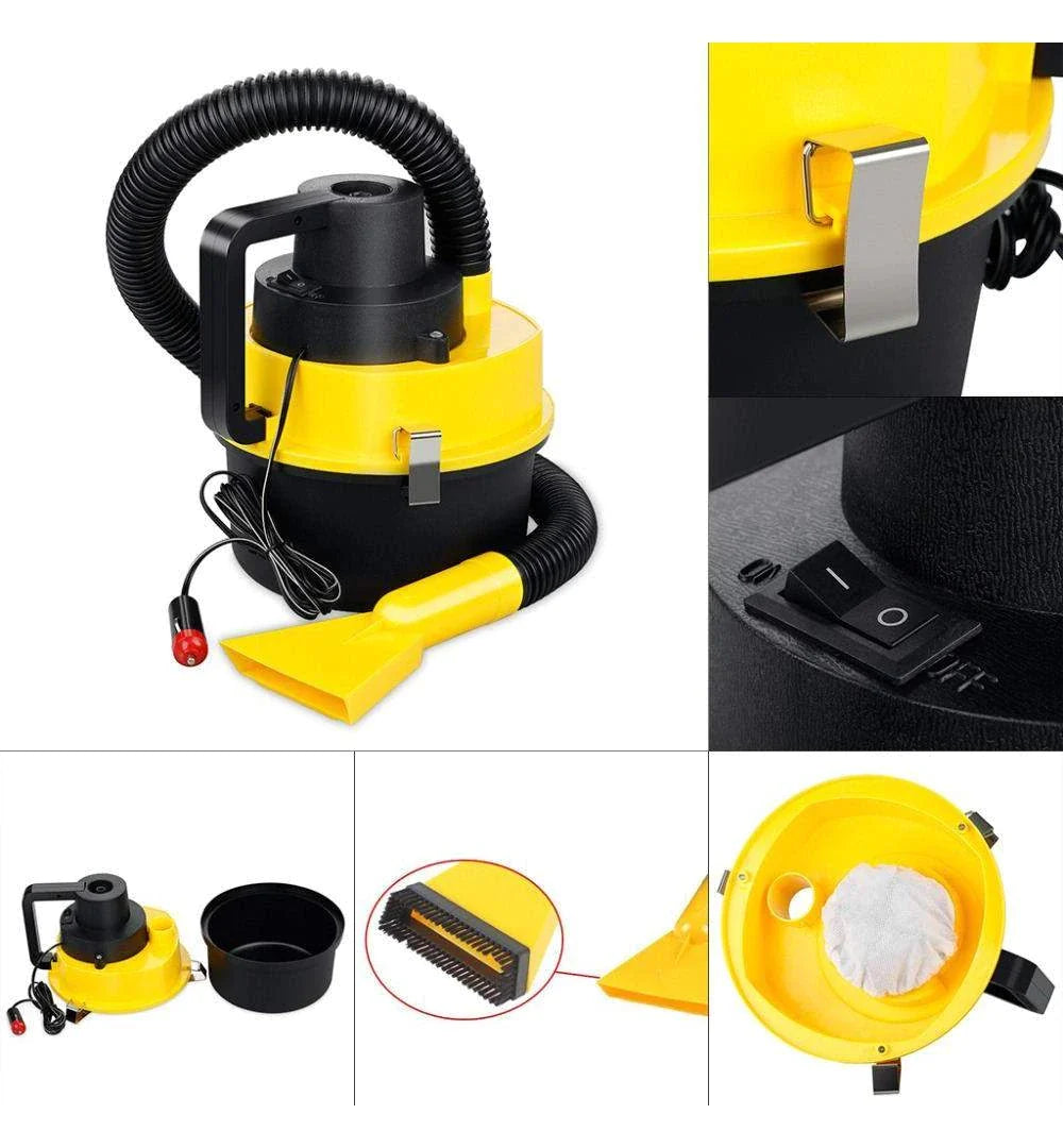 Aspirator auto portabil turbo performance Umed și Uscat 100W, 12 W