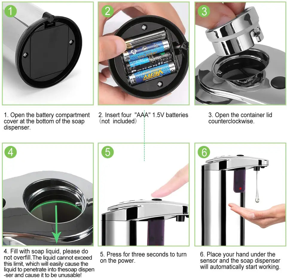 Dozator de săpun cu senzor de mișcare