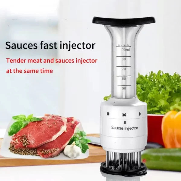Fragezitor de carne cu injector pentru sos , 2 trepte de injectare