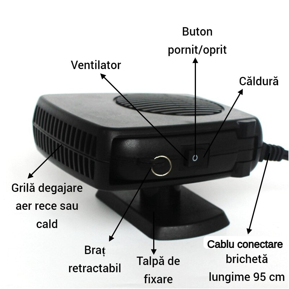 Aeroterma auto cu aer cald sau rece, potrivita pentru orice anotimp