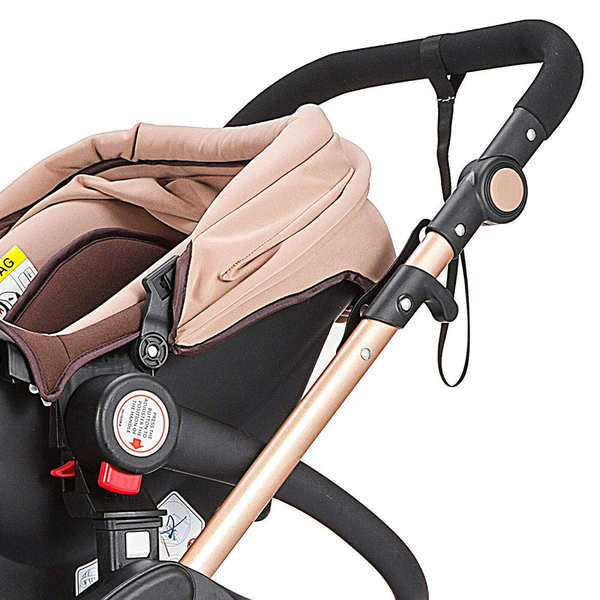 Carucior 2 in 1 pentru copii, pliabil, cu suspensii, transformabil landou-sport, 0-36 luni, cos pentru accesorii