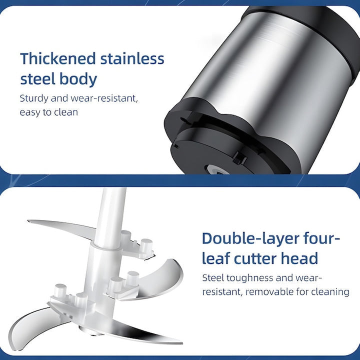 Tocător electric 3L, capacitate mare , ușor de curățat , Hoffmans 1800W