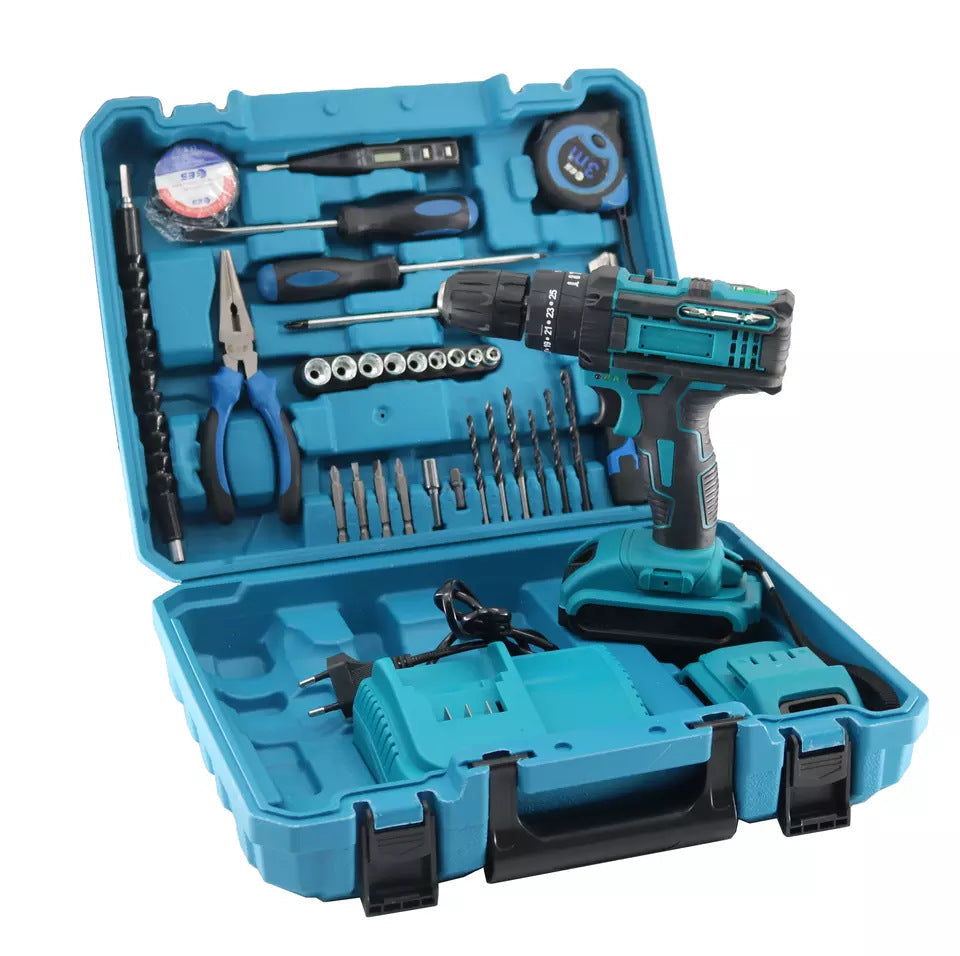 Trusa Bormasina 36V, cu 2 acumulatori si incarcator + 37 Accesorii