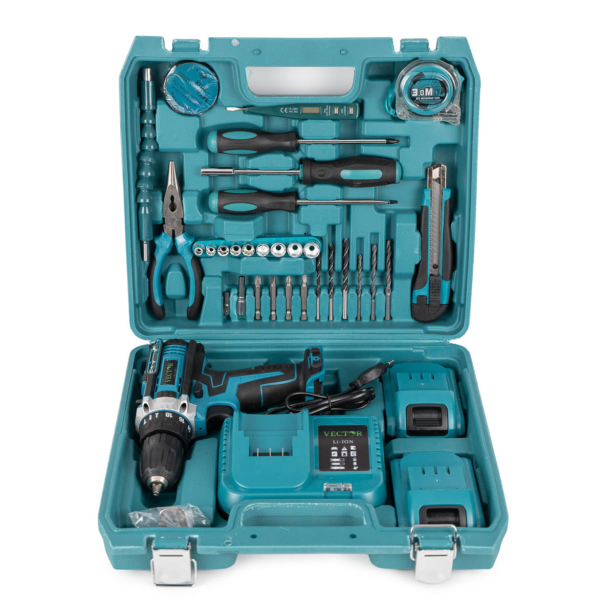 Trusa Bormasina 36V, cu 2 acumulatori si incarcator + 37 Accesorii