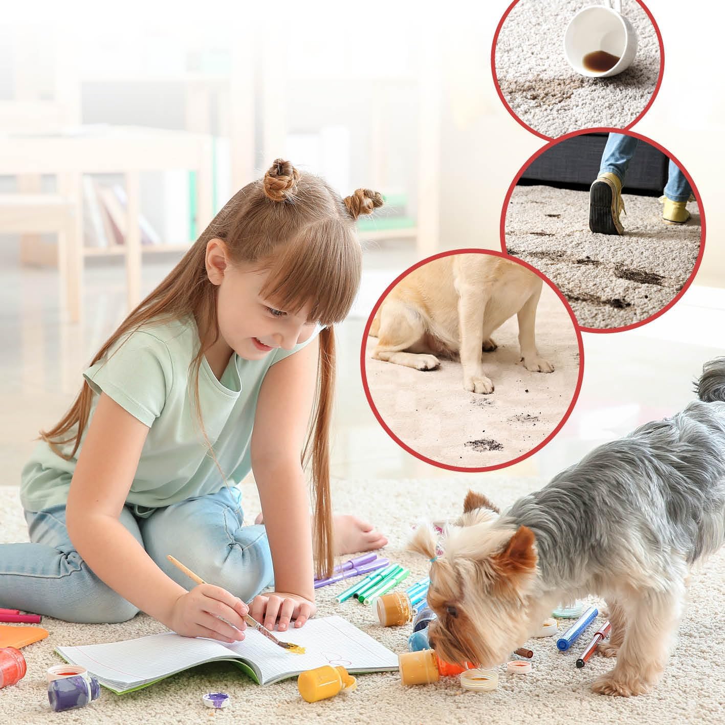 Aspirator fara sac 3 in 1, Hoffmans, mana/vertical, spala podelele, 1200W, 2 recipiente, negru-rosu