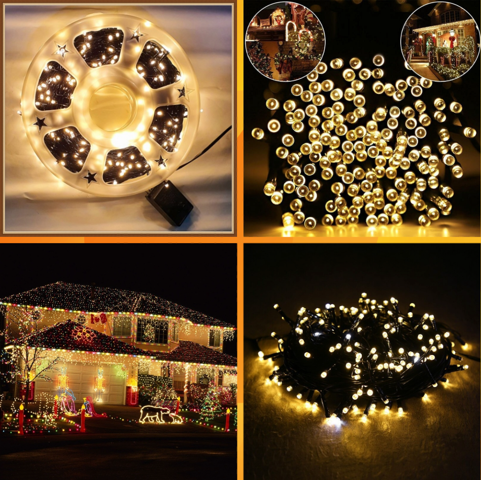 Instalatie LED 50 M,480 LED, Alb cald, interior/exterior