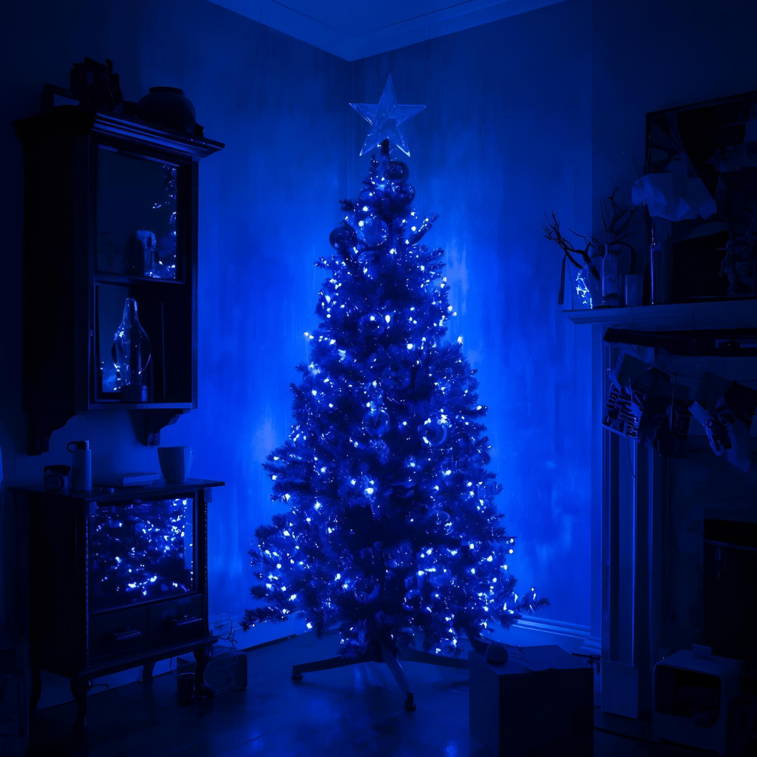Instalatie LED 50 M,480 LED, Albastru, interior/exterior