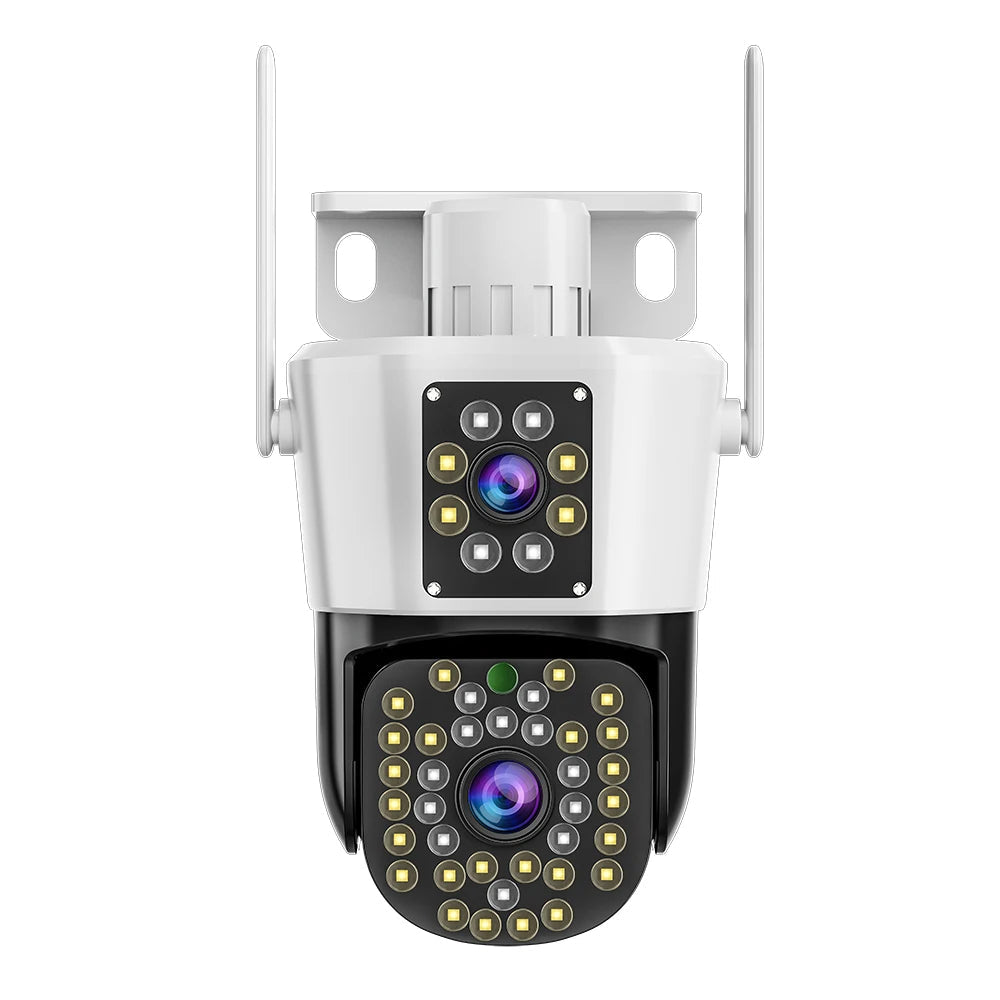 Set 2 Camere Supraveghere - Jortan Detectare Umana si Faciala, 6MP Full HD 4K - 2 Carduri 64GB incluse