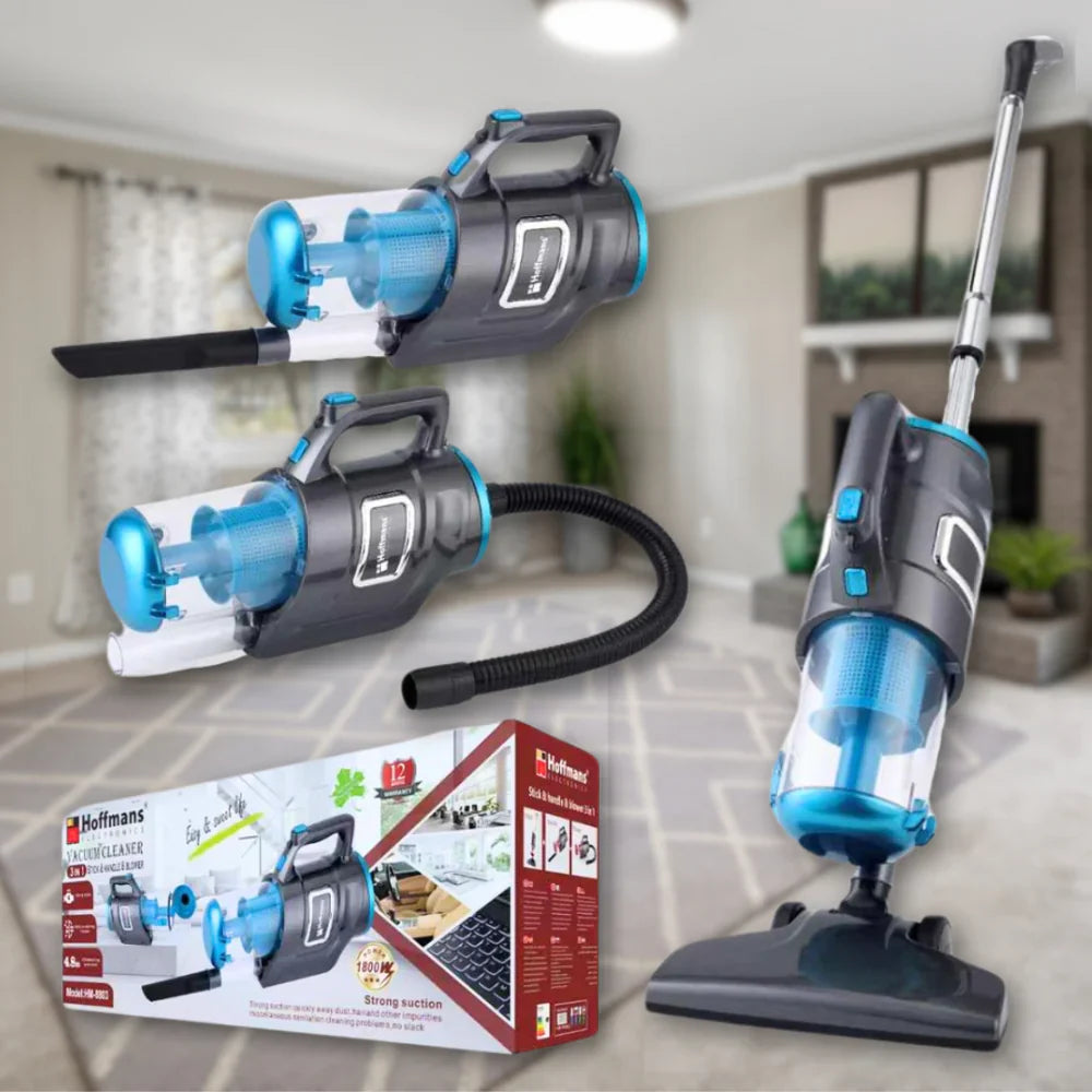 Aspirator 3in1 Hoffmans HM-8803, Fără Sac, Putere 1800W, Filtru HEPA