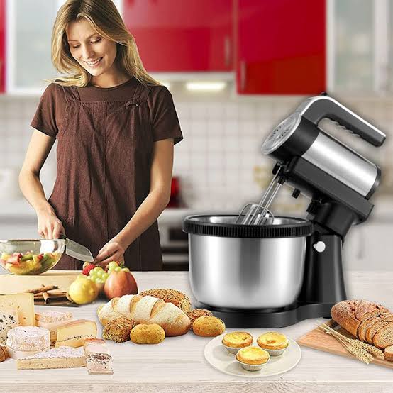 Mixer manual 2 in 1 Hoffmans 4.5 L, cu bol din inox ,1600W, 2 ani garanție