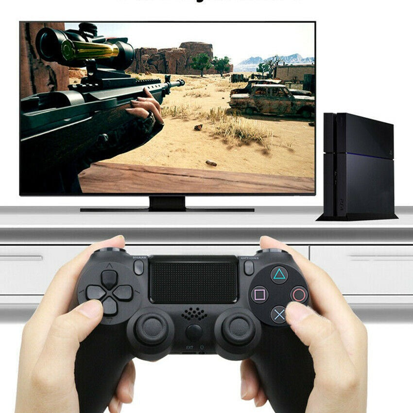 Controller Wireless PS4, Compatibil cu PlayStation 4, Doubleshock 4, Maneta cu vibratii, Joystick Bluetooth 800mAh