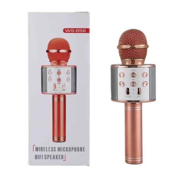 Microfon wireless pentru karaoke, cu bluetooth