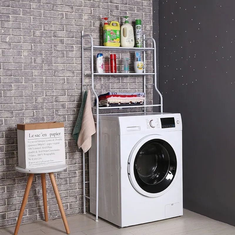 Raft depozitare peste masina de spalat, 3 polite, etajera baie