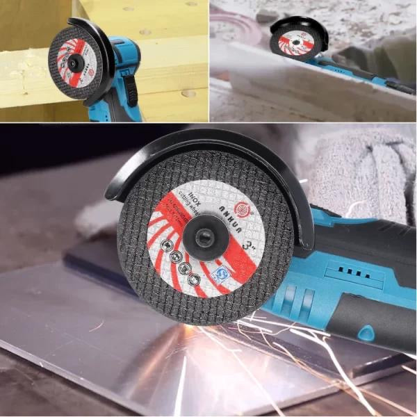 Mini Polizor unghiular portabil cu 2 acumulatori si 2 discuri, 24V