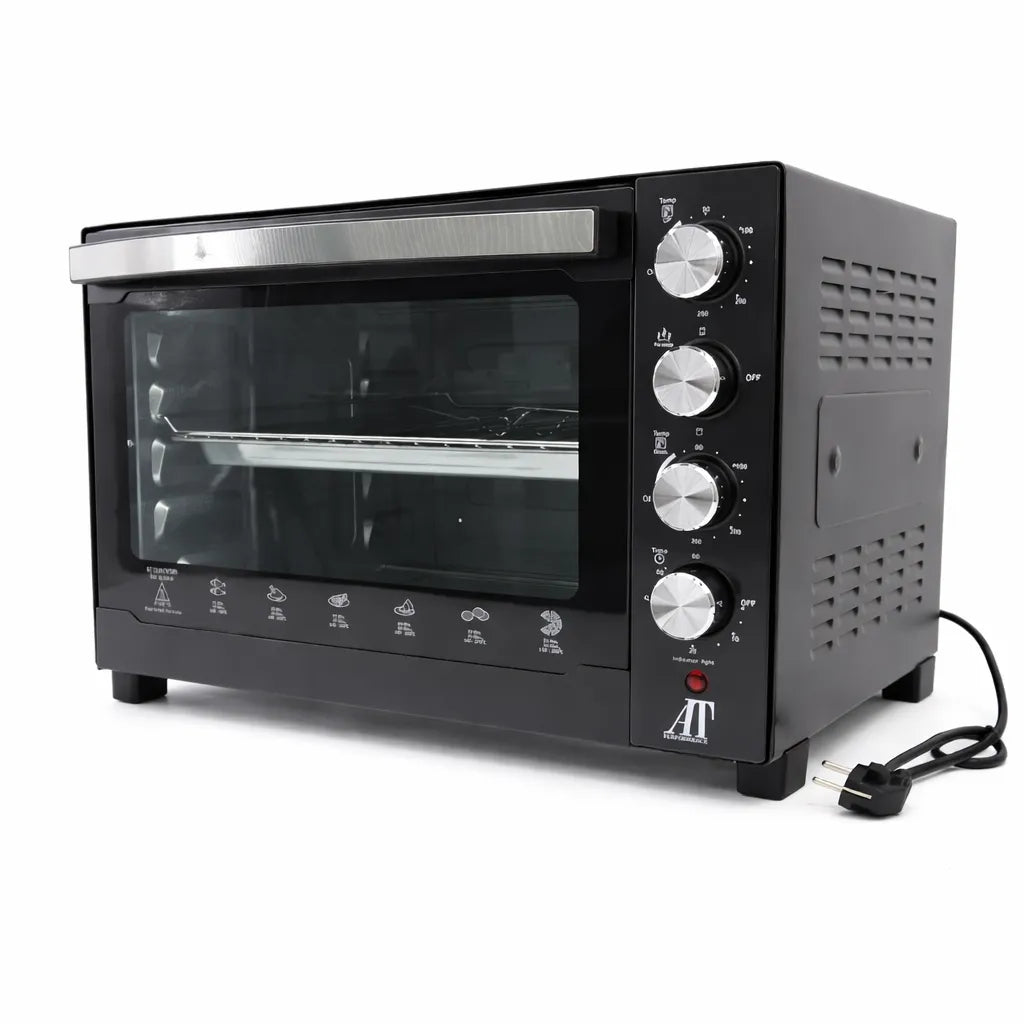 Cuptor Electric AT Performance AT-060L, 60L, 3000W, Timer 60 min, Negru