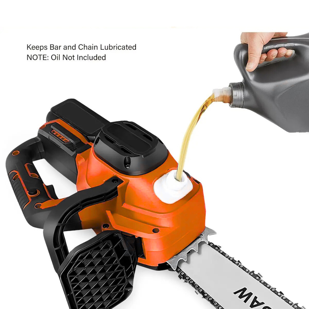 Drujba Electrica fara Fir, 16 inch, cu 2 Acumulatori 48V 6Ah, Motor Brushless, 2300W, Sistem Ungere Lant, Taiere 40 cm
