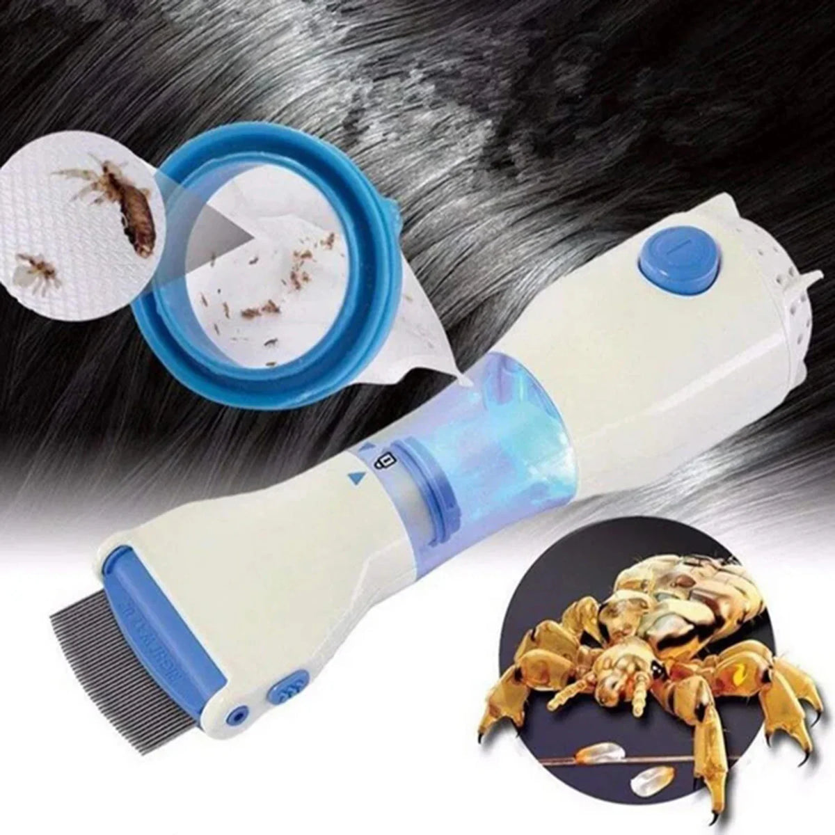 Pieptene aspirator impotriva paduchilor si parazitilor