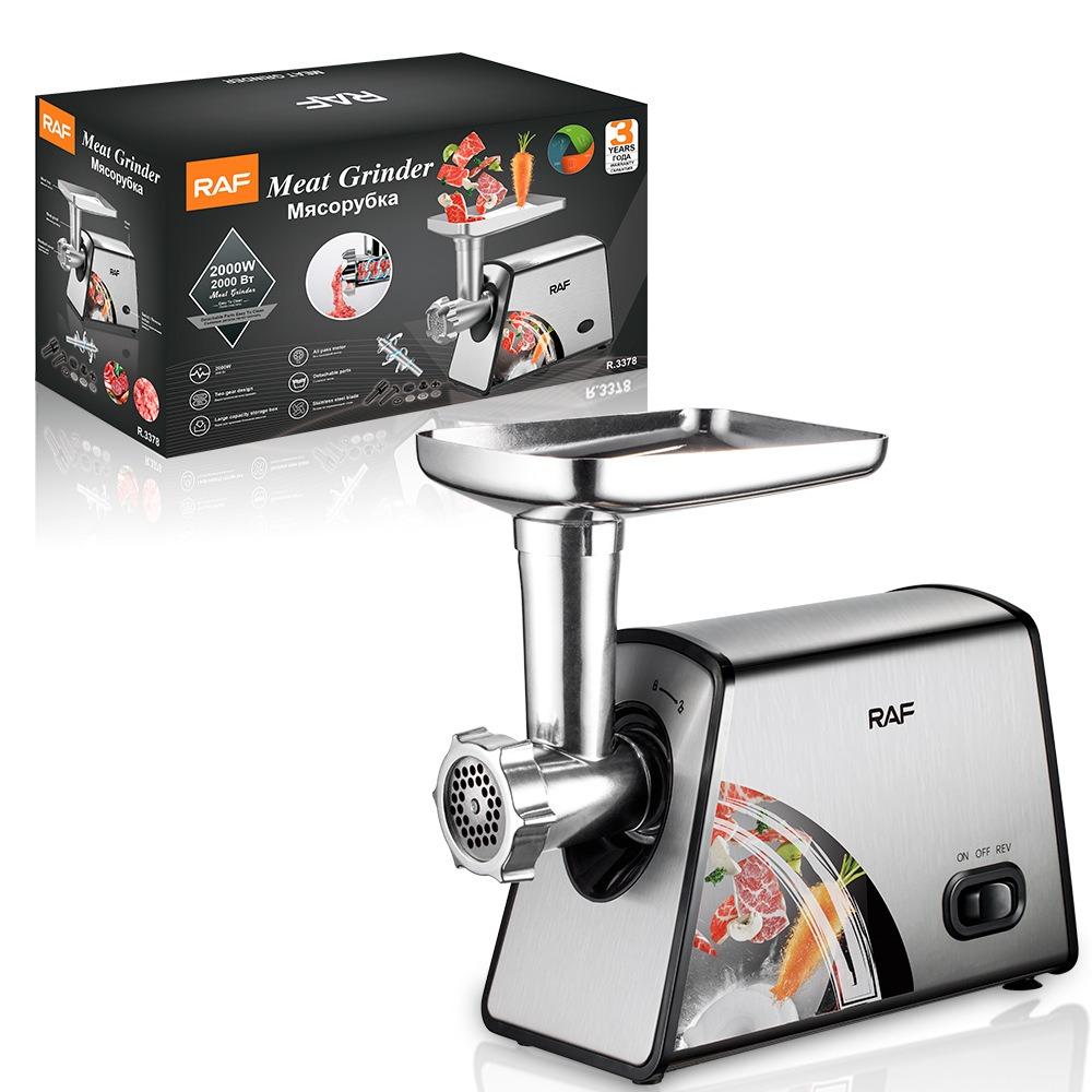 Mașină tocat Electrică de Producție Tăietor de legume de inox RAF / fructe 2000W , 2 ani garanție