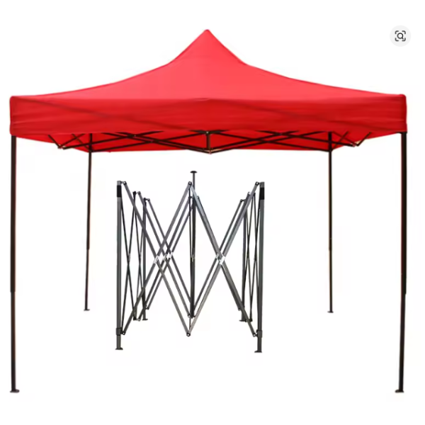 Cort Pavilion 3x3m Pliabil Cadru Metal pentru Curte, Gradina, Evenimente