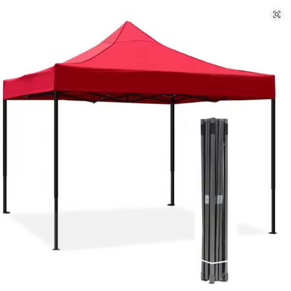 Cort Pavilion 3x3m Pliabil Cadru Metal pentru Curte, Gradina, Evenimente