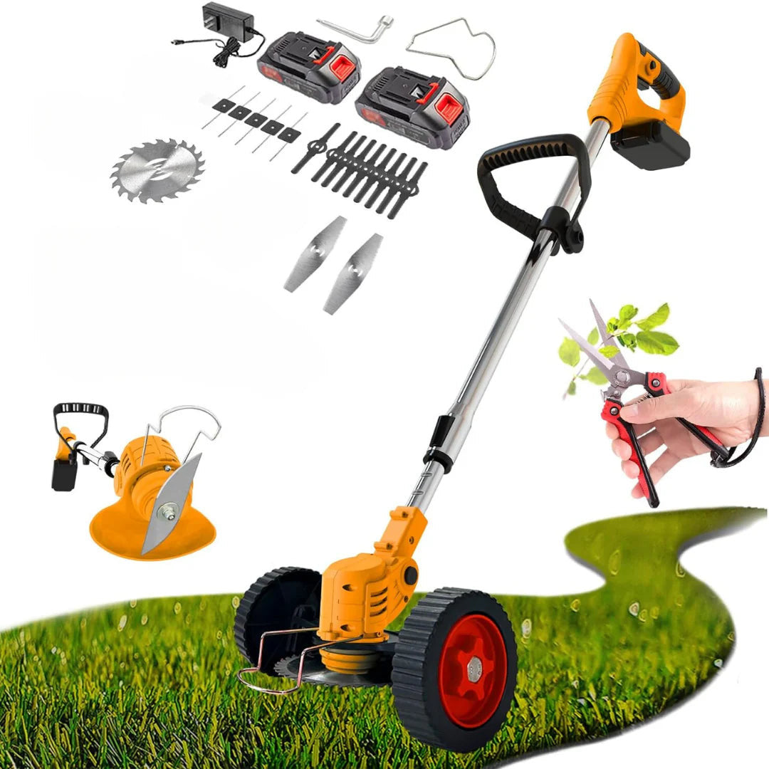 Motocoasa electrica 48V, 4000 mAh, 18000 RPM, cu acumulatori