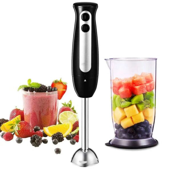 Set blender de mâna 4 in 1,  1600W cu 9 viteze și funcție turbo