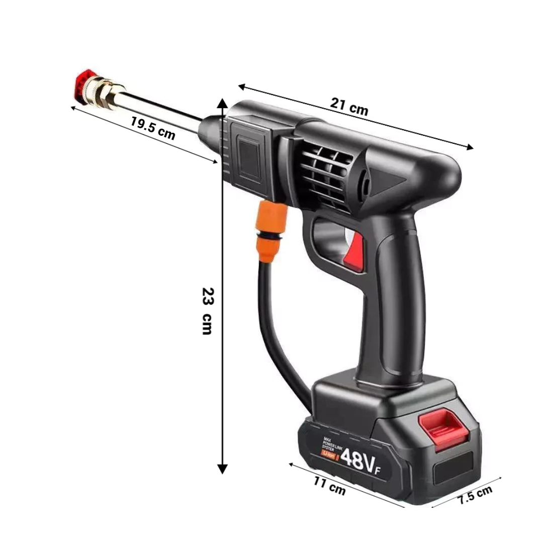 Aparat de spalat electric cu presiune puternica , 2 acumulator48v, 8L/min, 25 Bari