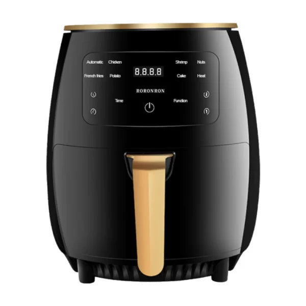 Pachet ! Friteuza cu aer cald , fără ulei , air fryer capacitate 6 L , ecran digital , funcție de coacere , + SET 100 Hârtii de copt