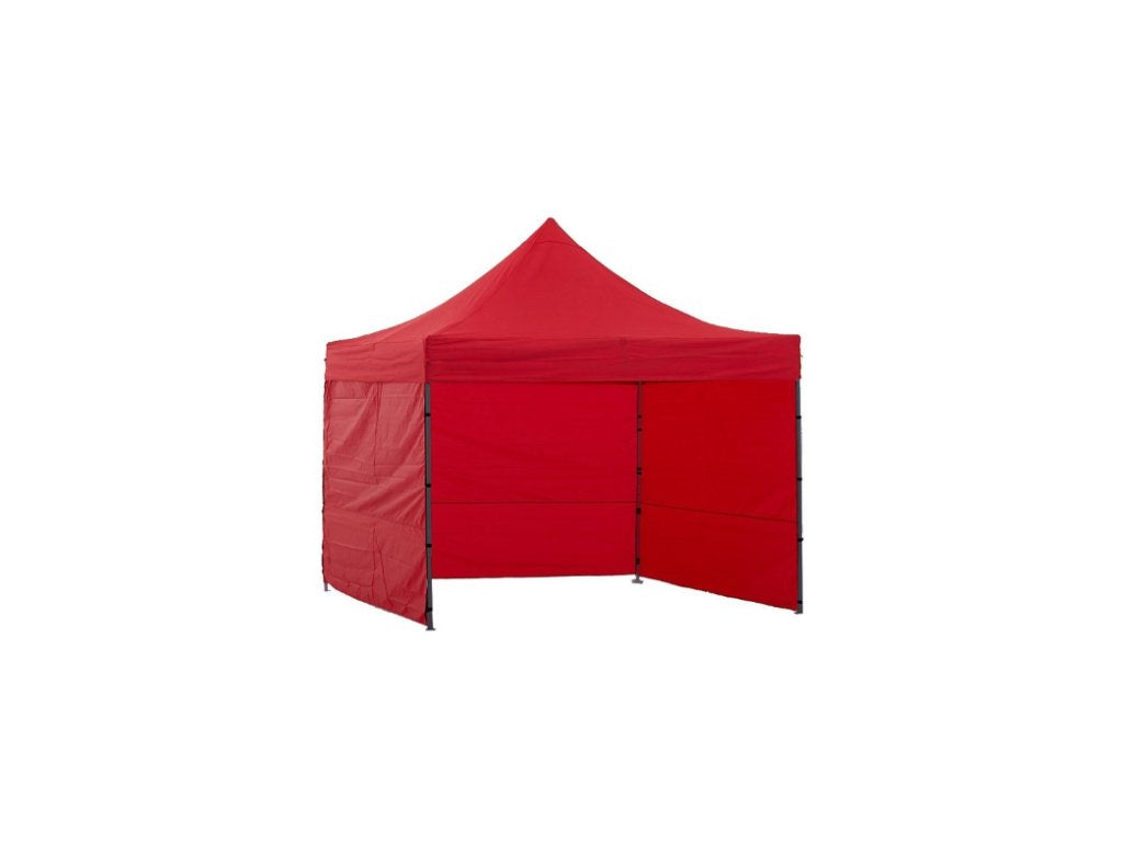 CORT PAVILION CU 3 PERETI LATERALI SI CADRU PLIABIL PENTRU GRADINA SAU EVENIMENTE, DIMENSIUNI 3X3M