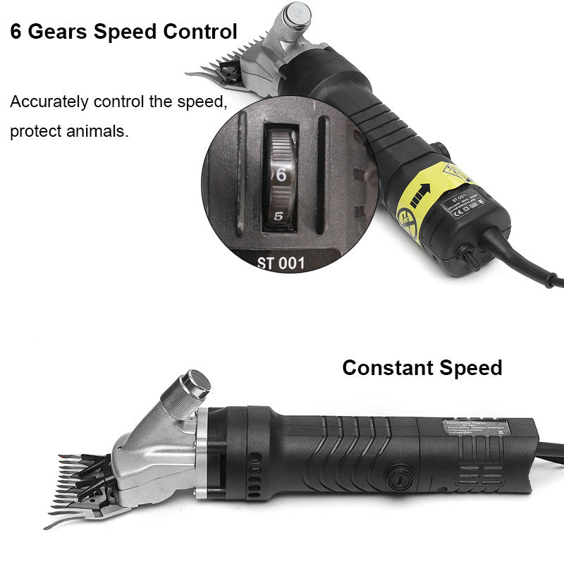 Aparat electric profesional pentru tuns oile, 6 viteze, 850 W, 13 dinti