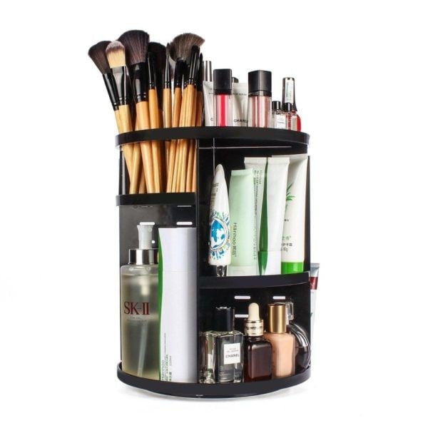 Organizator cosmetice cu rotire 360 de grade pentru depozitare obiecte