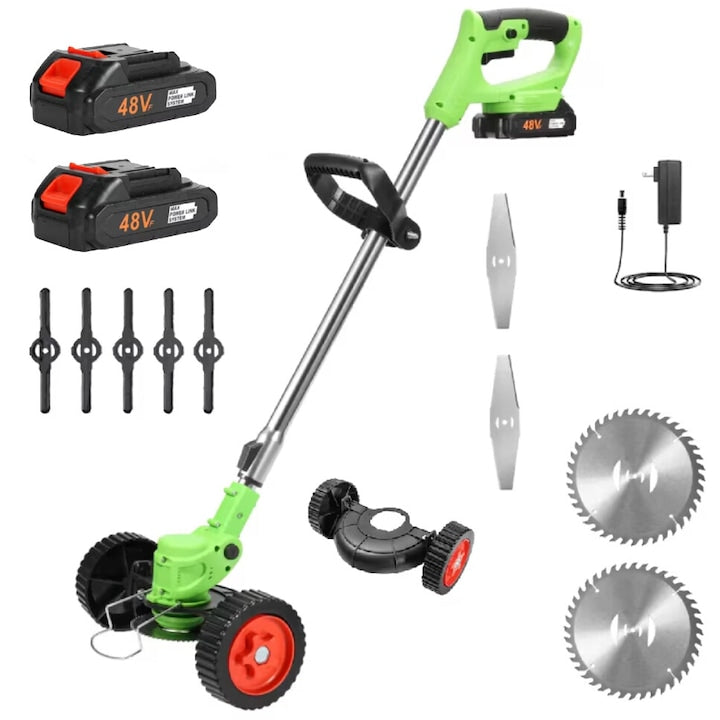 Motocoasa electrica roti 36V, 4000 mAh, 18000 RPM, cu acumulatori