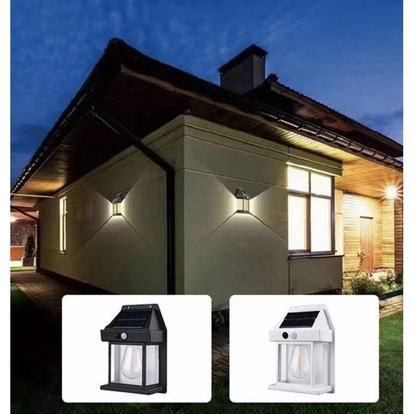 Set 10 x Lampa solara de perete, senzor de miscare, LED 3W