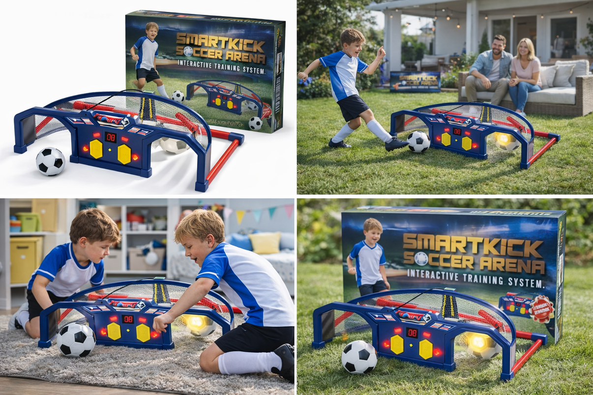 Joc interactiv electronic pentru antrenament fotbal, E-Jet Sport Soccer Roundabout, dimensiuni 80cm x 42cm x 23 cm