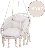 Leagan Suspendat cu Perna Diametru 80cm Sarcina 150kg Cadru Metalic
