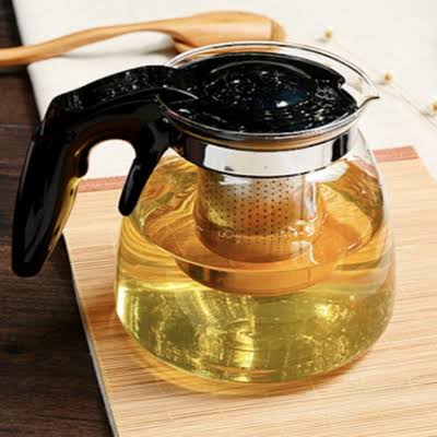 Ceainic din sticla, filtru din inox, capacitate 1100