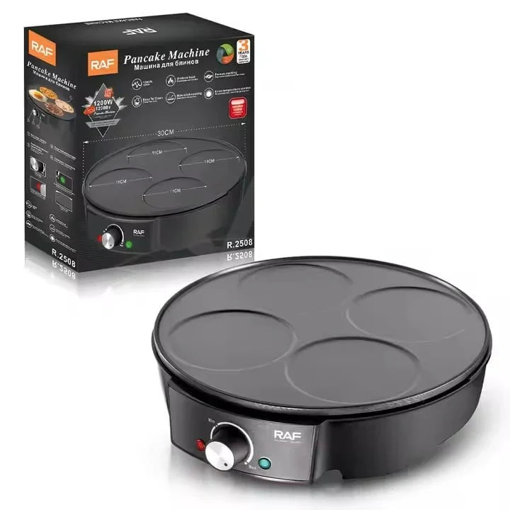 Aparat Electric pentru Clătite Americane Mic Dejun RAF R2508, 1200W